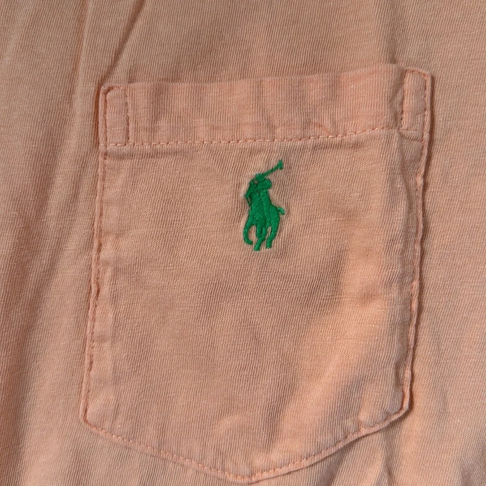 Polo Ralph Lauren Men’s Light Orange 100% Cotton Short Sleeve T-Shirt Large